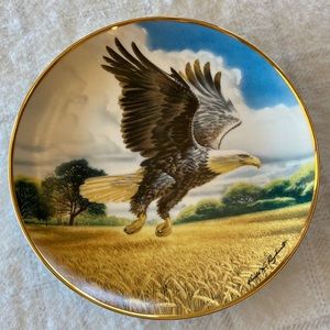 Franklin Mint collector eagleplate Amber Waves of Grain by Ronald Van Ruyckevelt